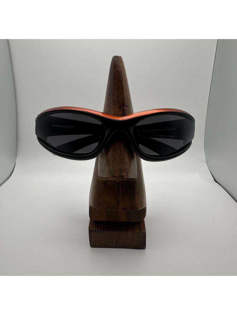 PUGS Sporty Sunglasses with Orange and Black Frame